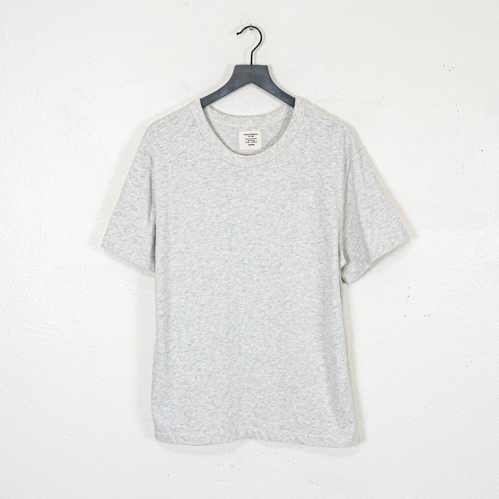 Buck Mason Field-Spec Cotton Heavy Tee Shirt Heather Gray size Large